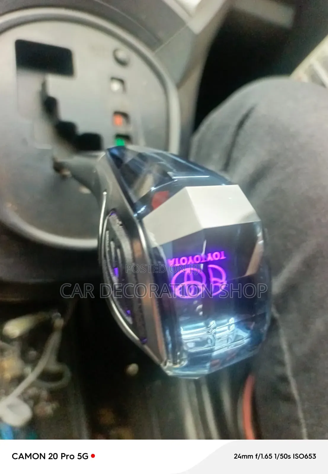 Toyota Gear Knob With Built in Touch Sensitive Led Light With Colors