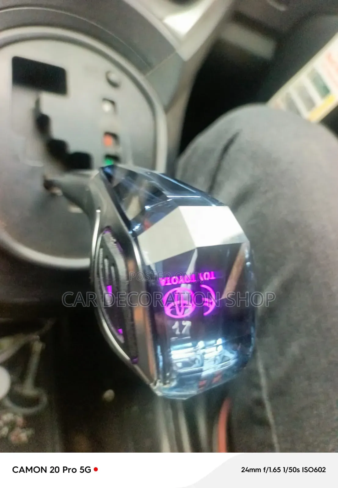 Toyota Gear Knob Type_c Harged With Touch Color Change Activated