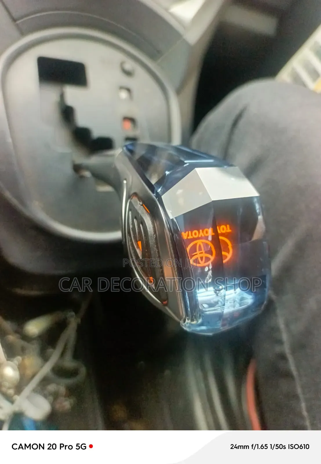 Touch Activated Gear Shift  Knob With Illuminating Toyota Logo