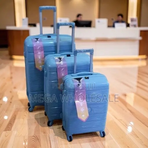Hot Sale 3PC 3 in 1 Unbreakable Rubber Suitcase Briefcase Travel Bags