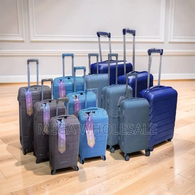 Hot Sale 3PC 3 in 1 Unbreakable Rubber Suitcase Briefcase Travel Bags