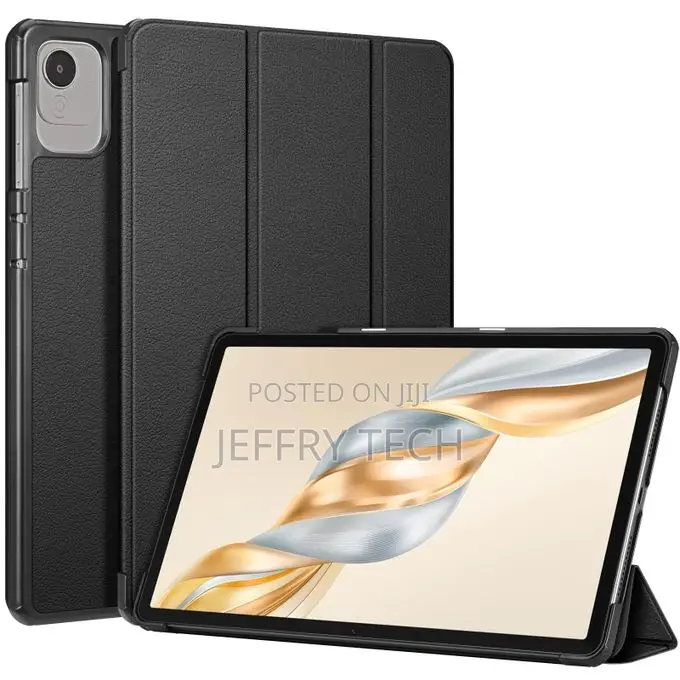 For Honor Pad X9a Leather Tablet Case(Black)