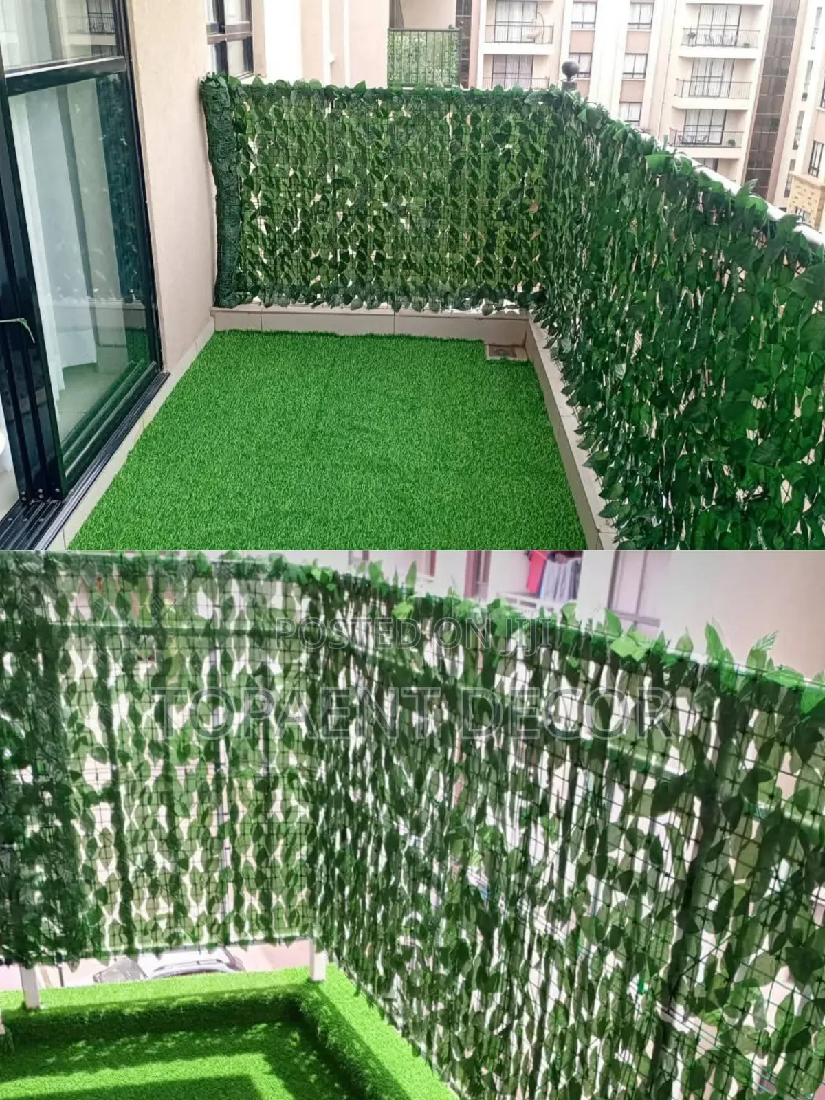 Balcony Privacy Fence Rolls Artificial 1mx3m Fencing Plants