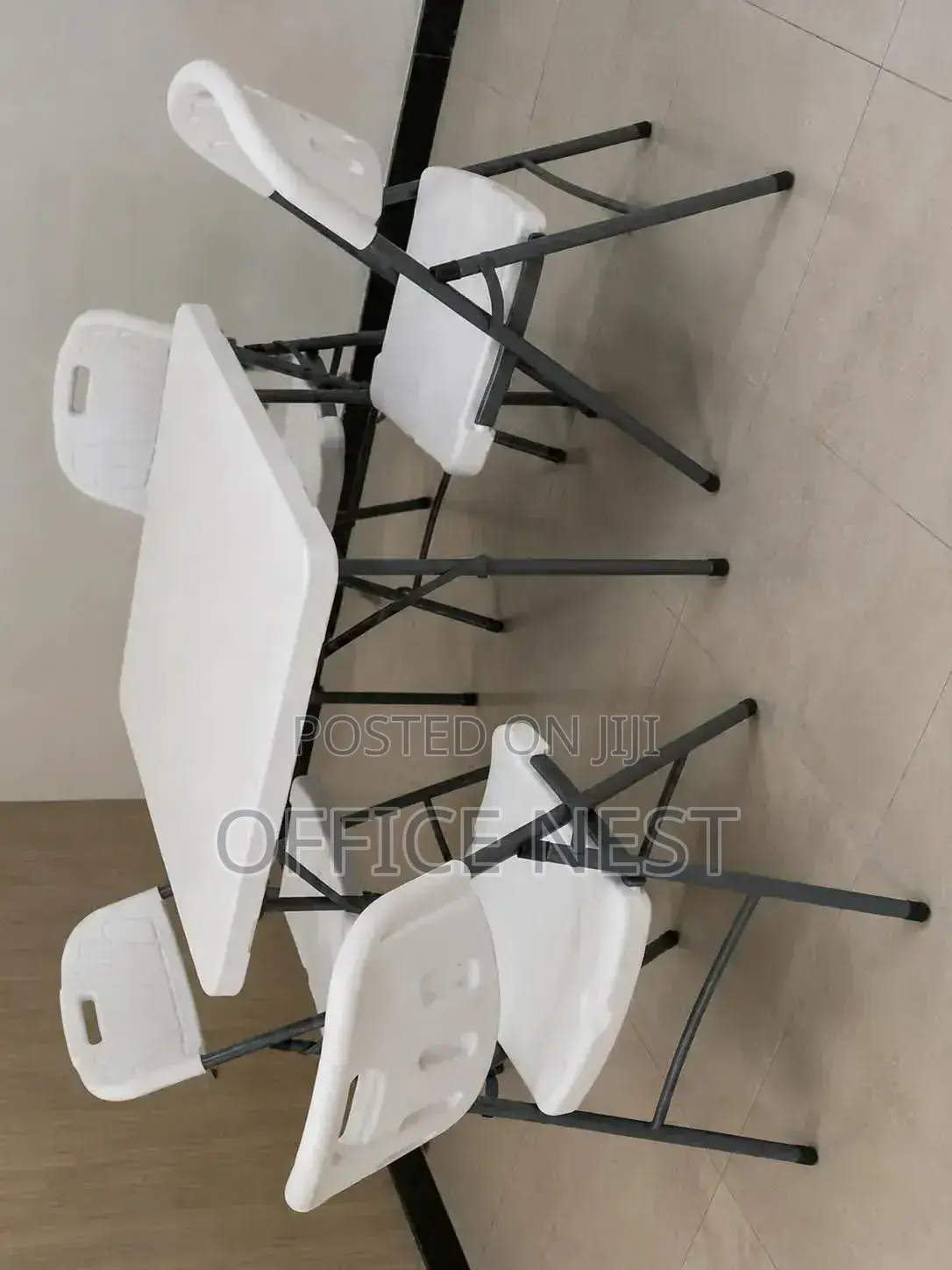 4-Seater Folding Table & Chairs Set
