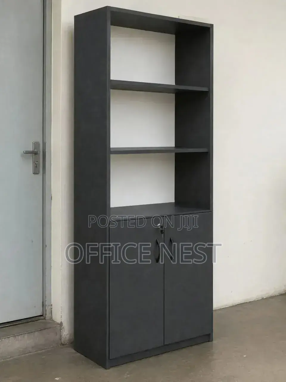 Office Storage Cabinet With Shelves & Lockable Doors