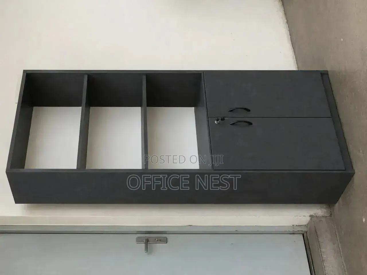 Office Storage Cabinet With Shelves & Lockable Doors