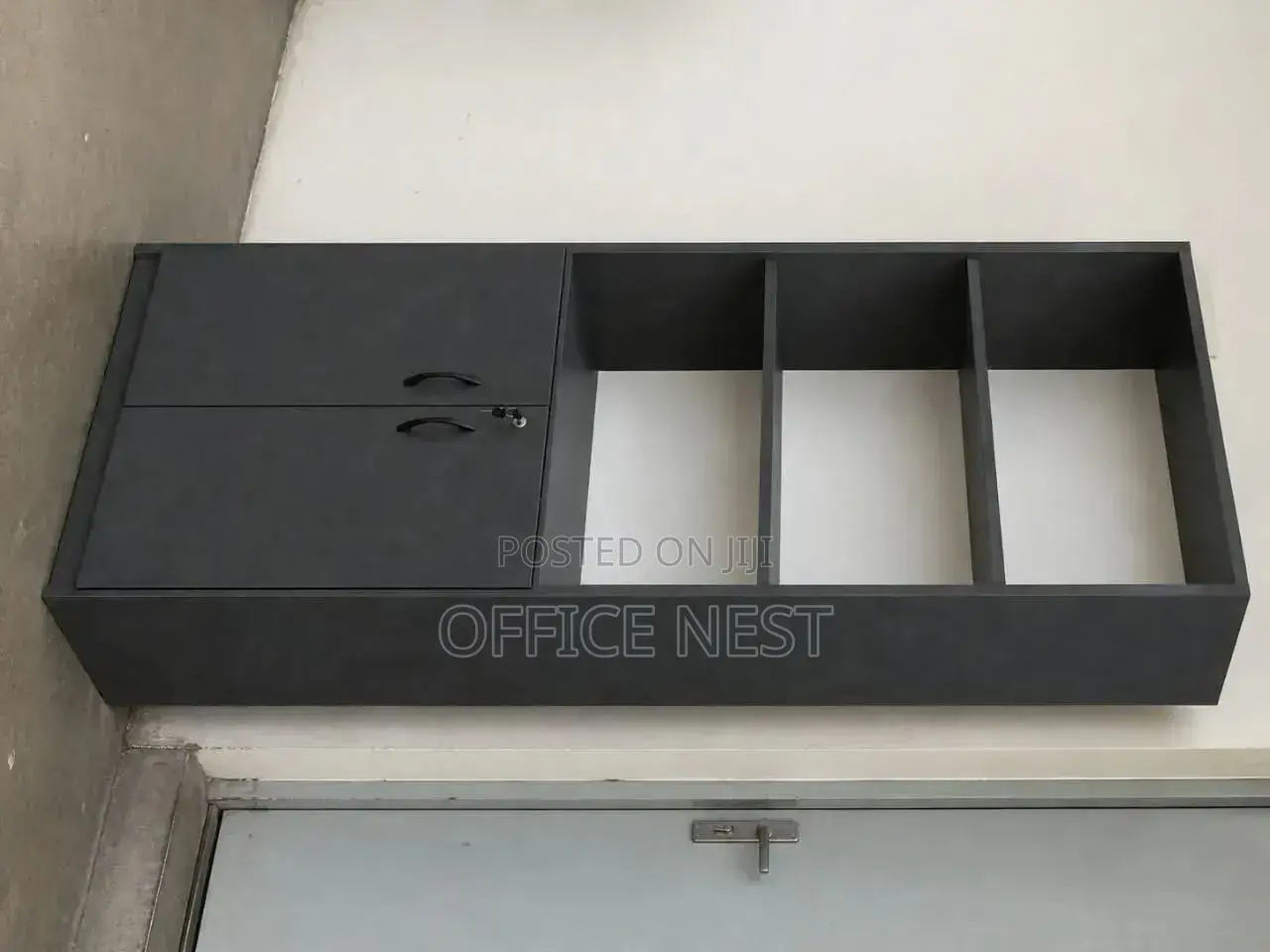 Office Storage Cabinet With Shelves & Lockable Doors