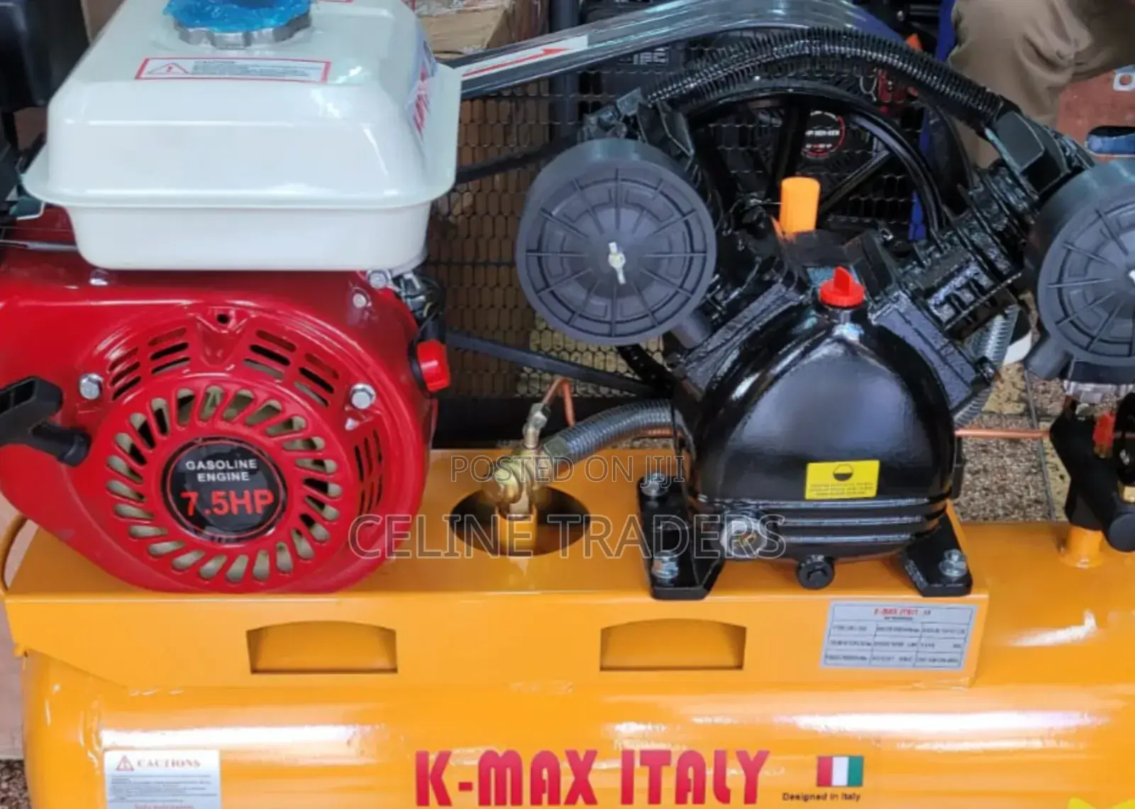 50L Petrol-Driven Twin Piston Air Compressor