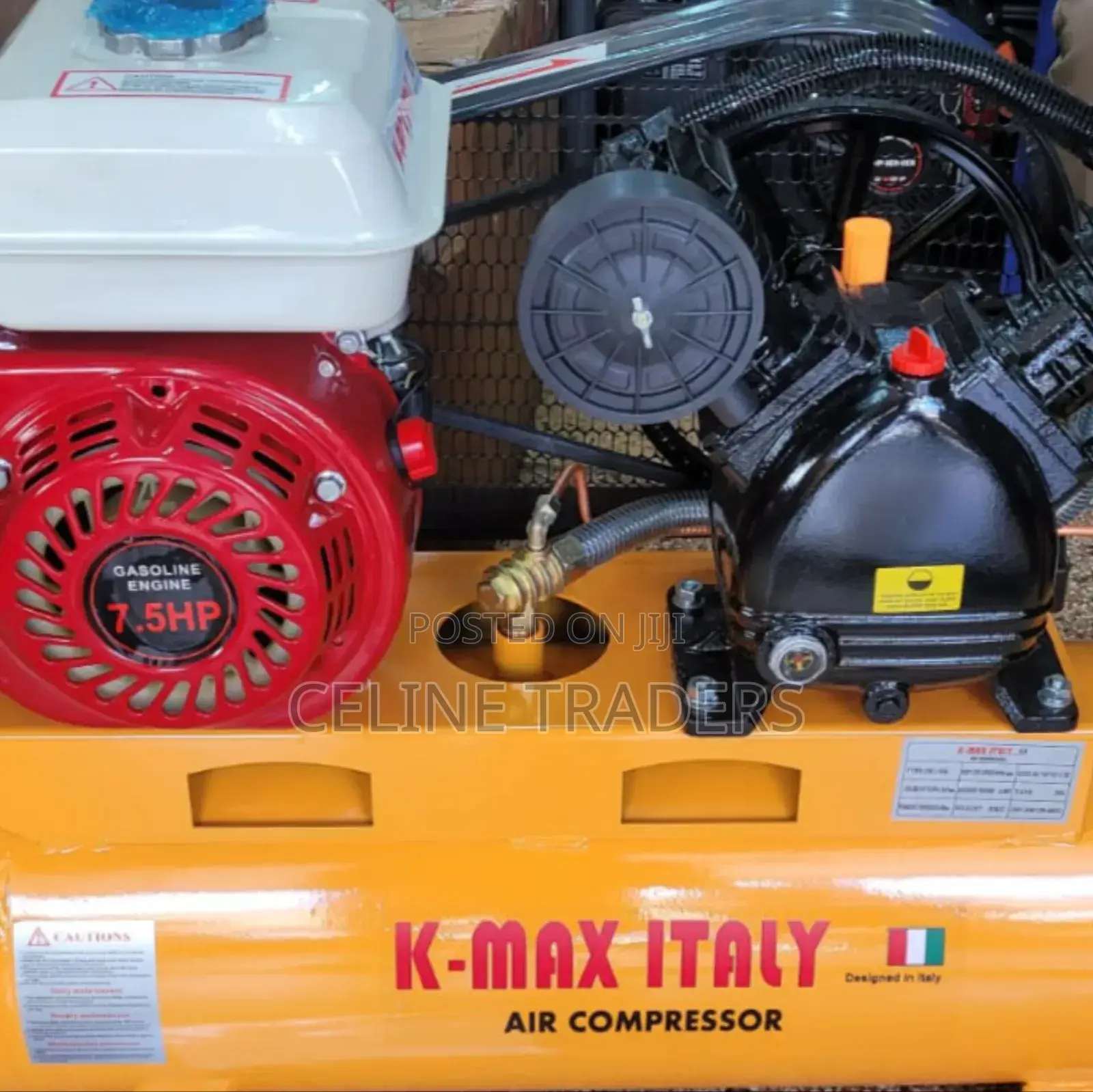 K-Max Italy 7.5HP Gasoline Air Compressor – 8 Bar