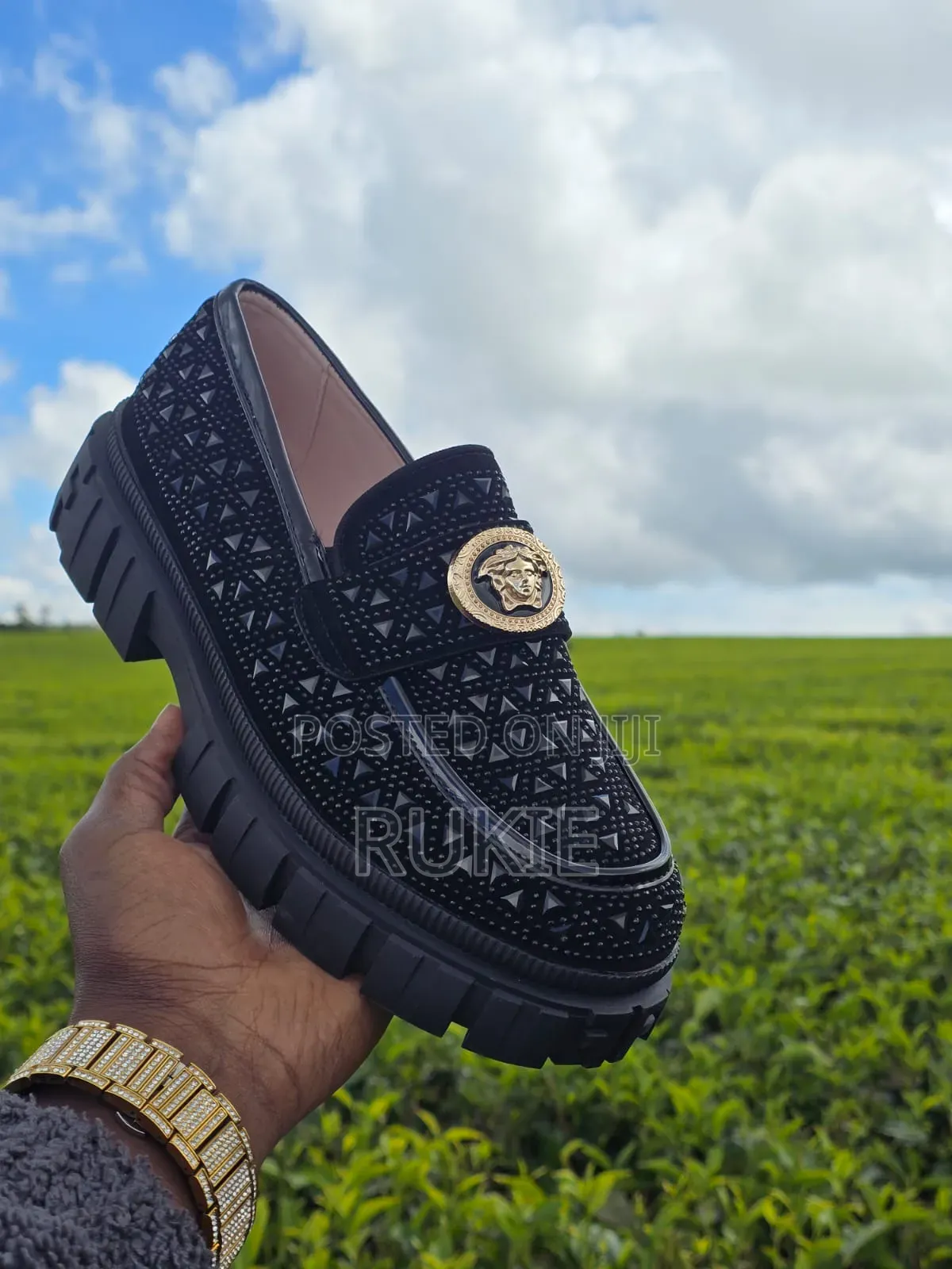 Glitters Versace Shoes