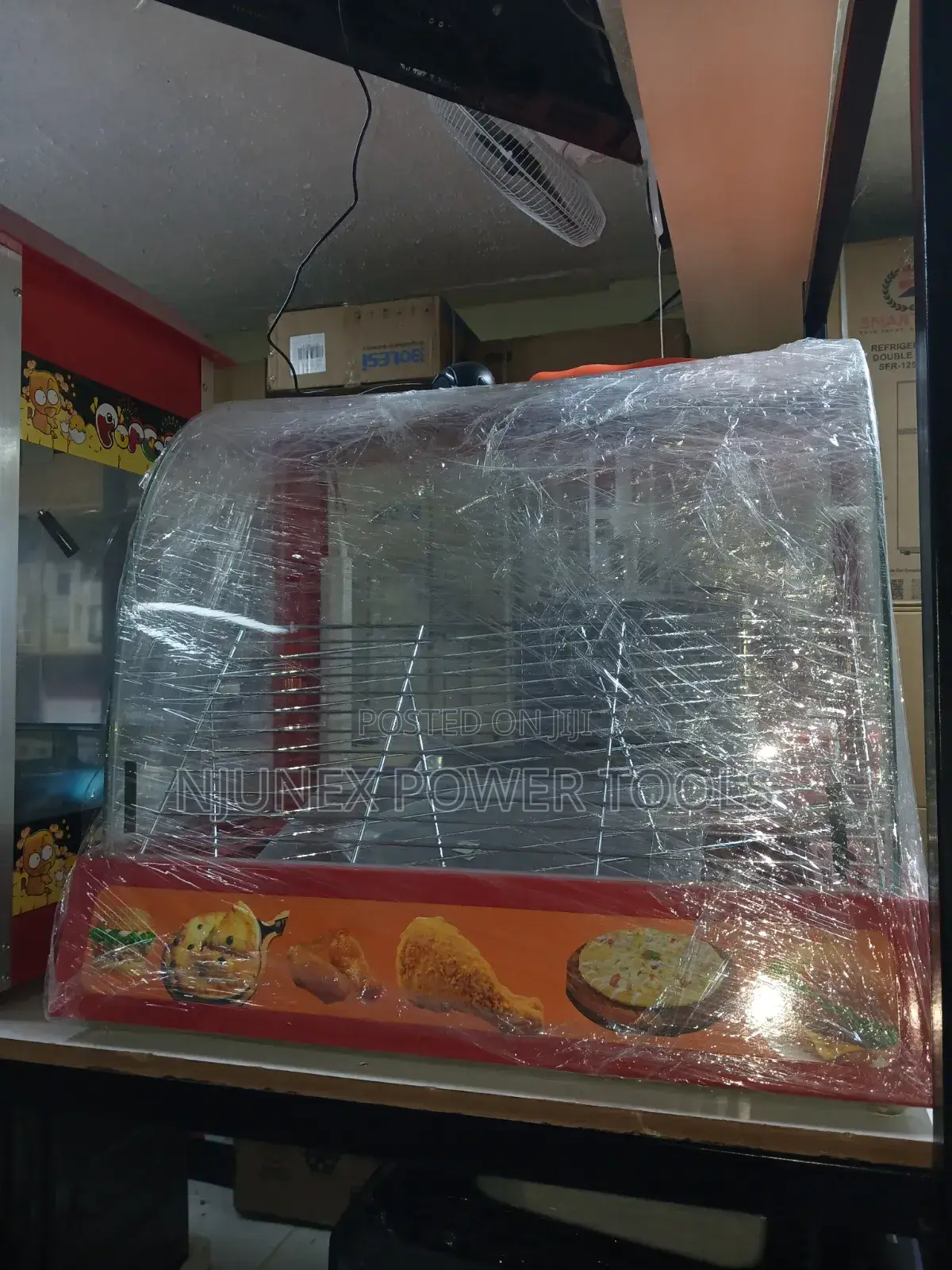 Commercial Curved-Glass Electric Food Warmer and Display Cabinet
