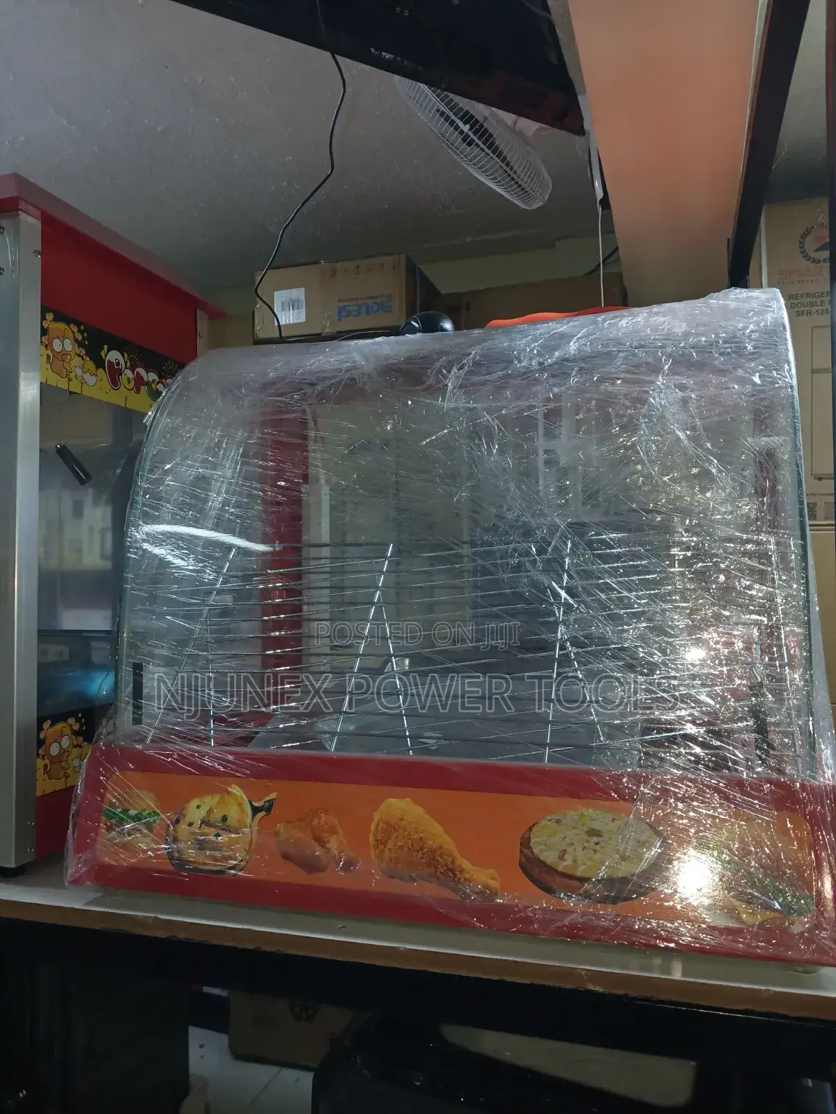 Commercial Curved-Glass Electric Food Warmer and Display Cabinet
