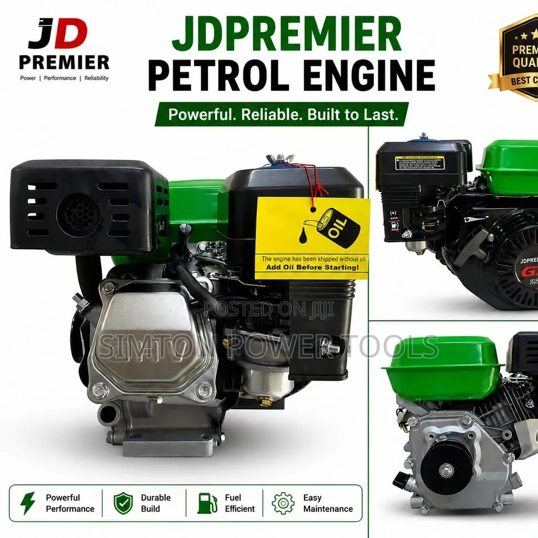 JD Premier Petrol Engine (GX210 Model),