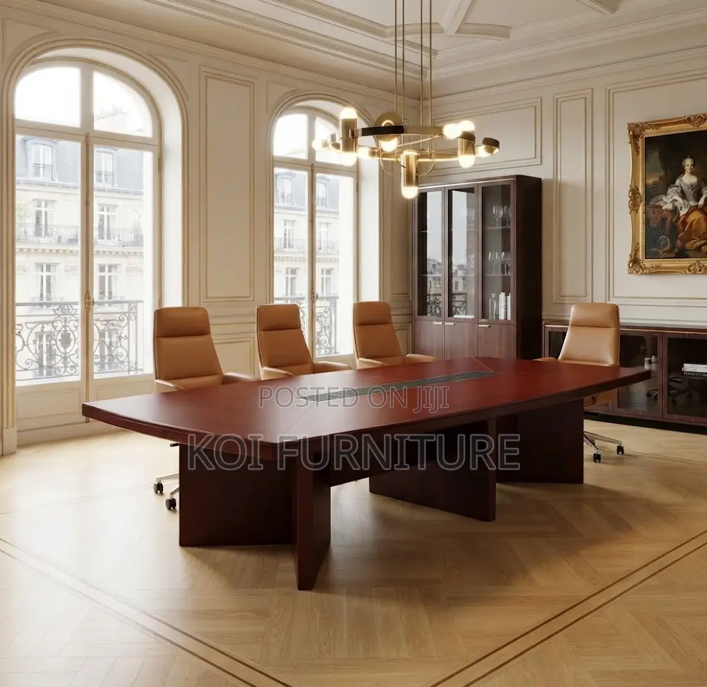 Boardroom Table; Polished Executive 2.4 Meter Boardroom Tables