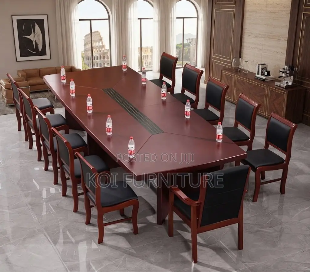 Boardroom Table; Polished Executive 2.4 Meter Boardroom Tables
