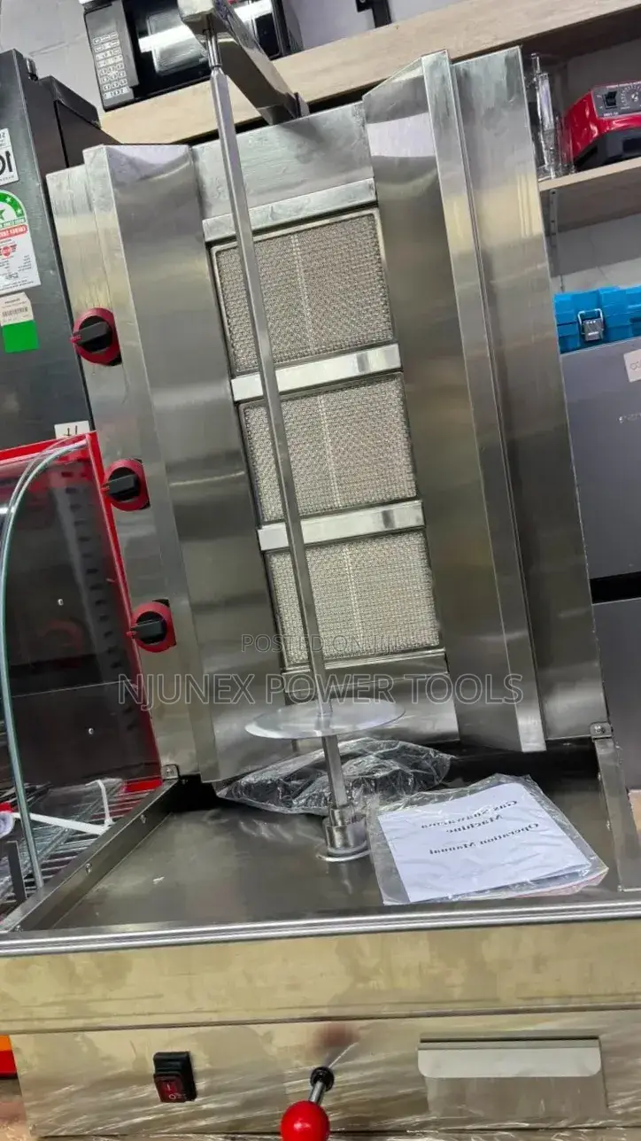 Commercial 3-Burner Gas Shawarma Machine