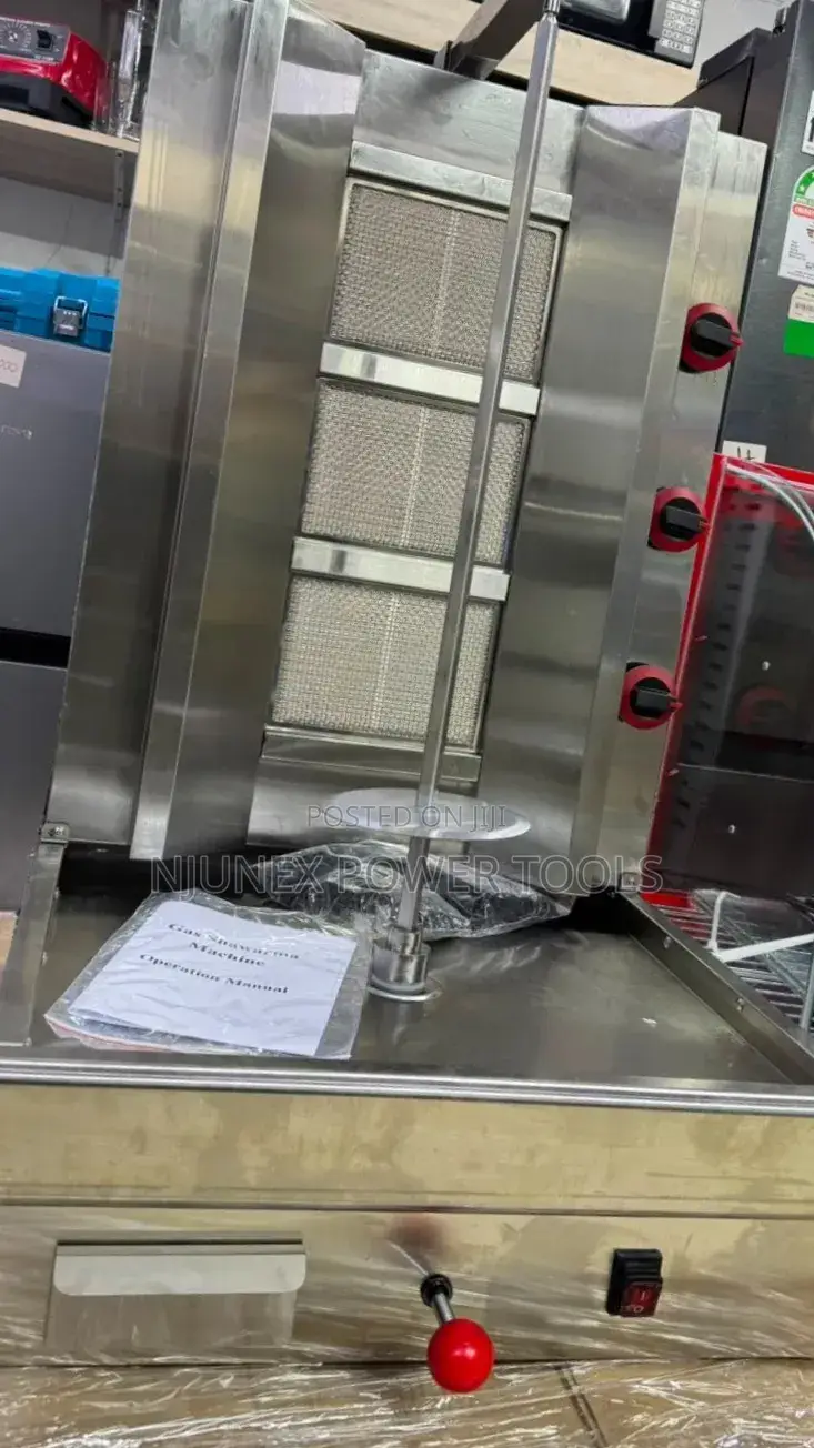 Commercial 3-Burner Gas Shawarma Machine