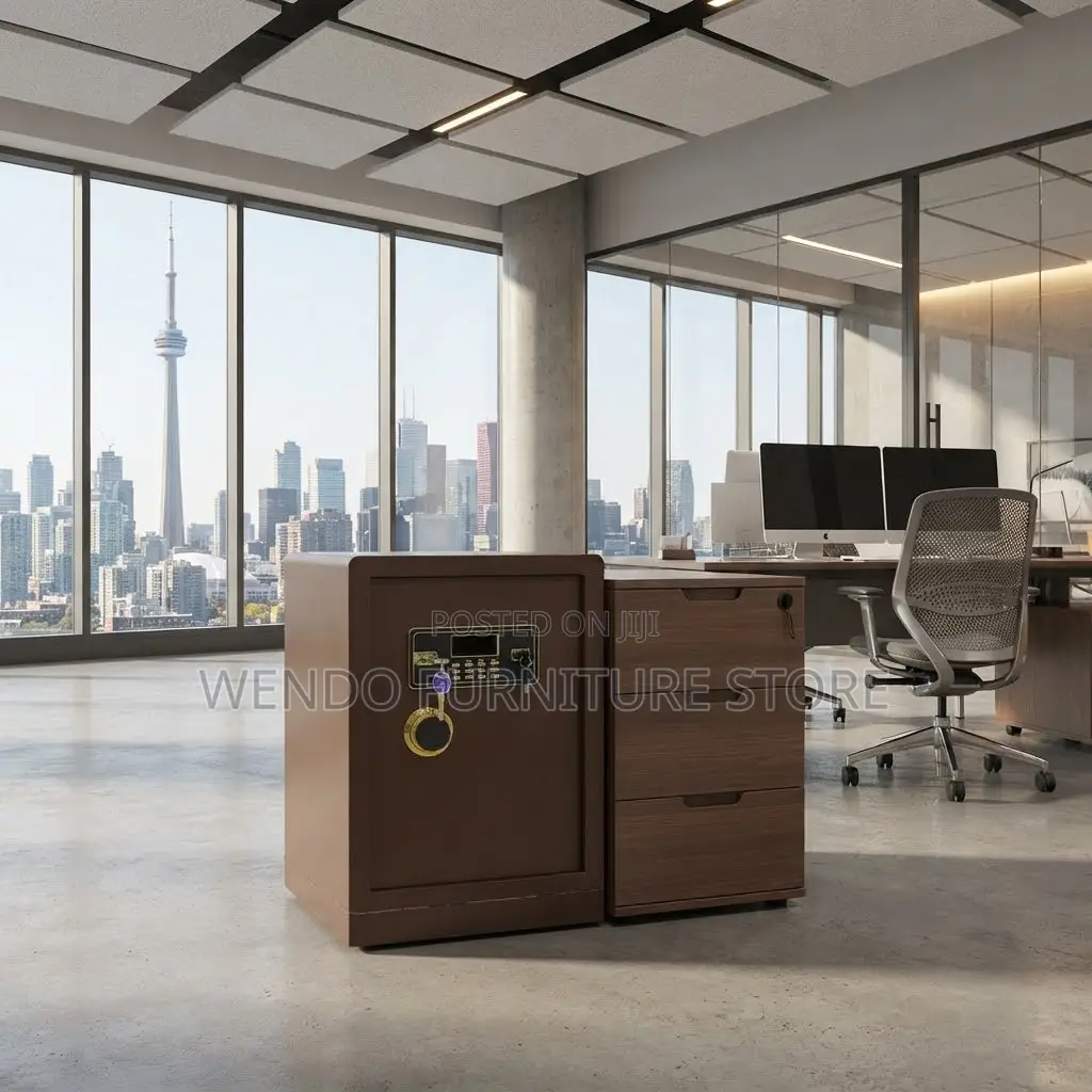 Office Safes; Metallic Brown Finished 75KGS Home Fireproof Safes