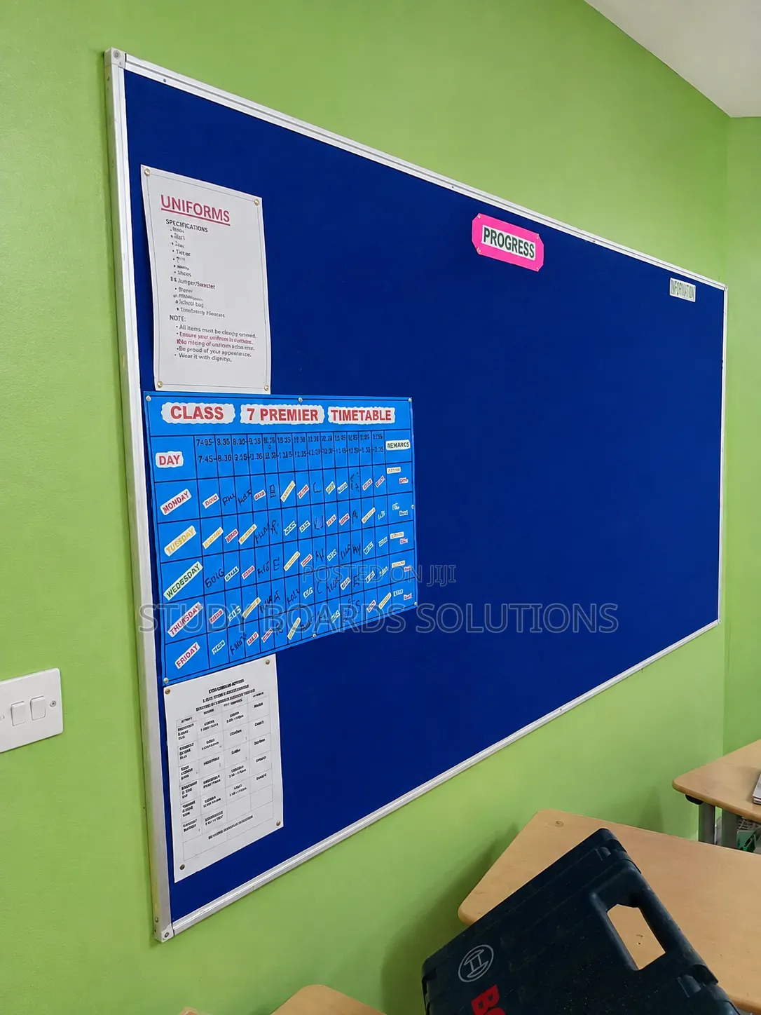 8ft × 4ft Fabric Bulletin Board–Perfect for Classroom Displays