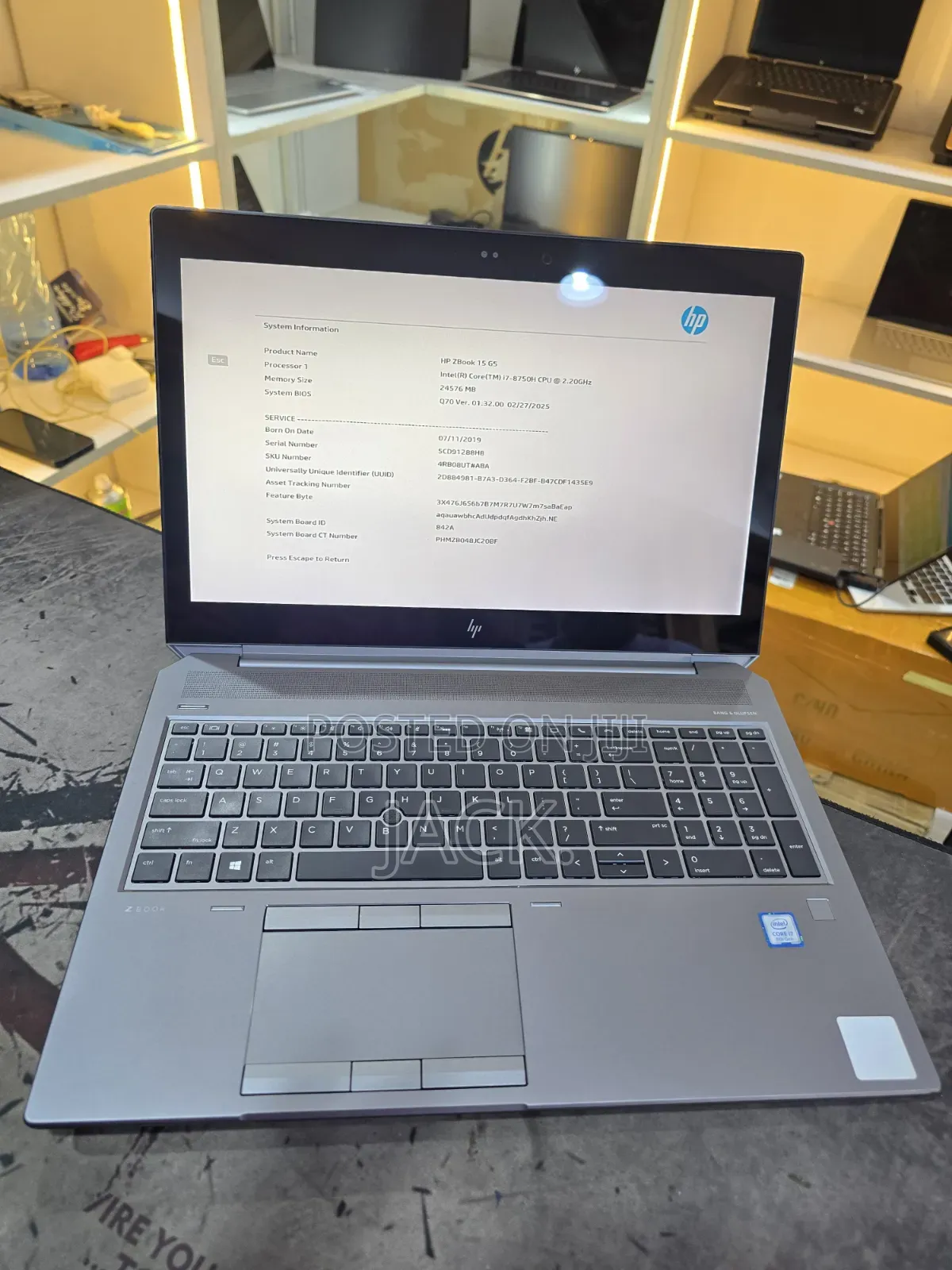 Laptop HP ZBook Studio G5 24GB Intel Core i7 SSD 512GB