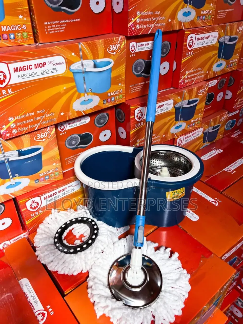 Restocked Metallic Spin Mop