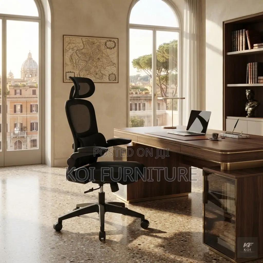 Office Chairs; Orthopedic Executive Seat With Flip Up Down Armrests