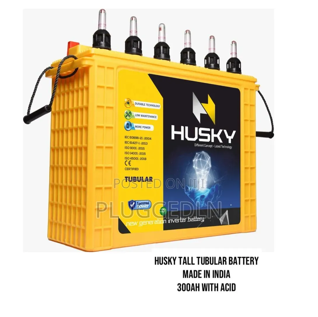 Husky Tall Tubular Battery With Capacity of 300Ah
