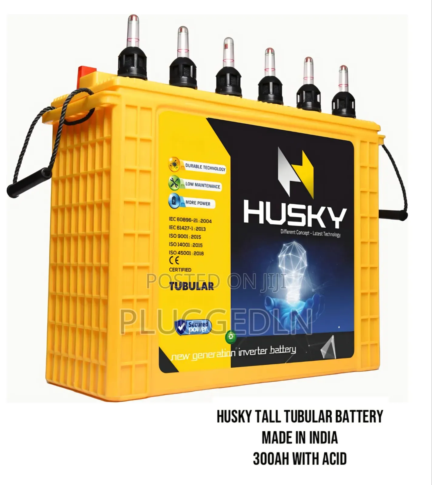 Husky Tall Tubular Battery With Capacity of 300Ah