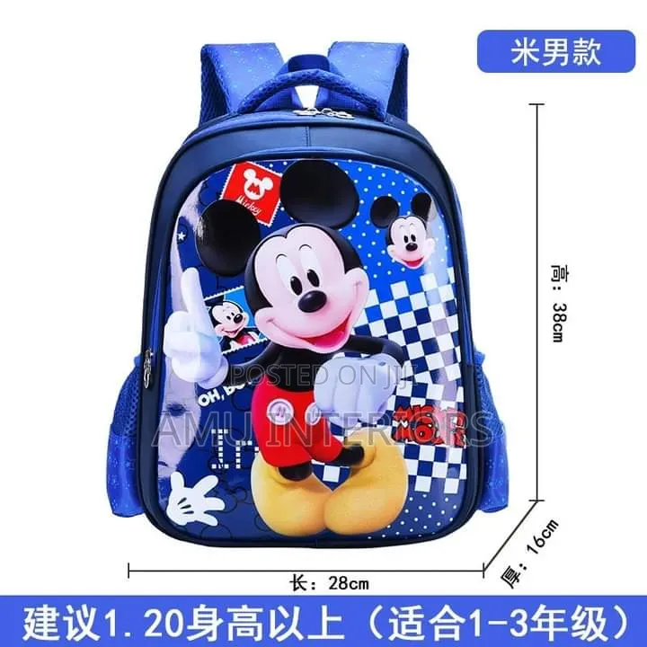 Mickey Mouse Cartoon School Bag