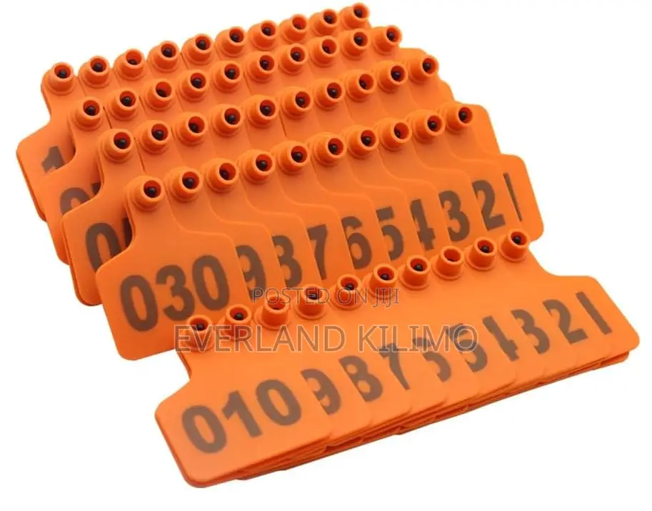 Medium Numbered Verification Ear Tags for Cows