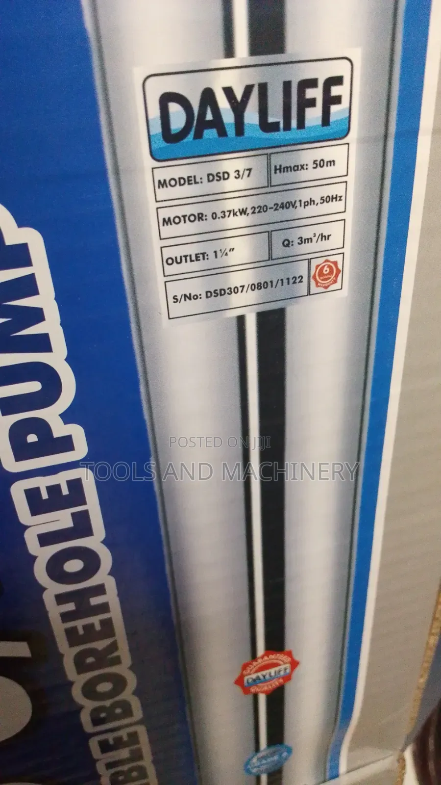New Brand Dayliff Submersible Water Pump/0.5hp Dayliff Water Pump