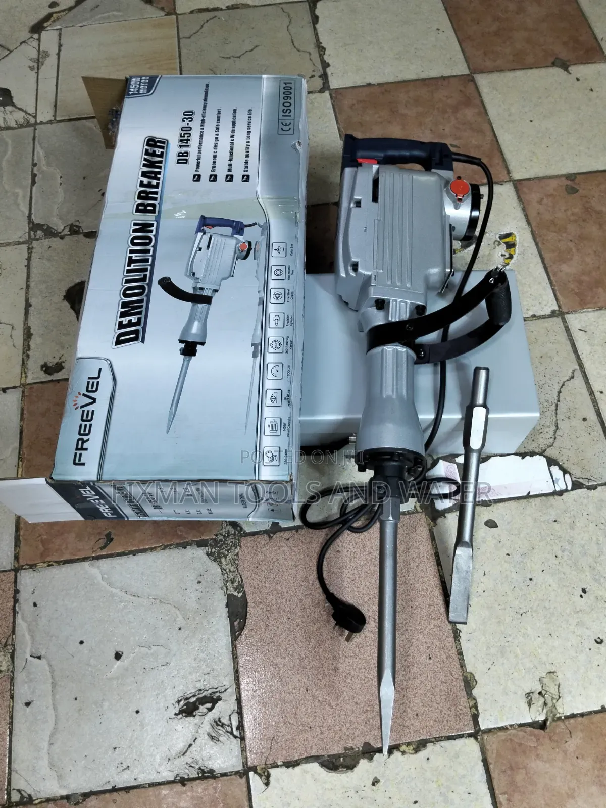 Technical Demolition BREAKER FREEVEL 1450W Construction and Borehole