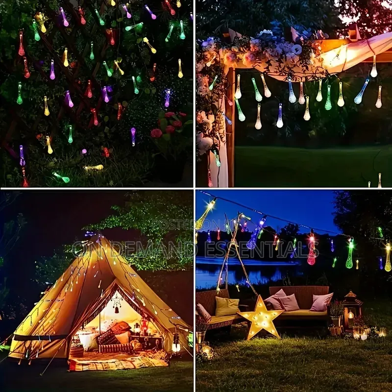 3M Tear Drop Solar Powered Outdoor Lights
