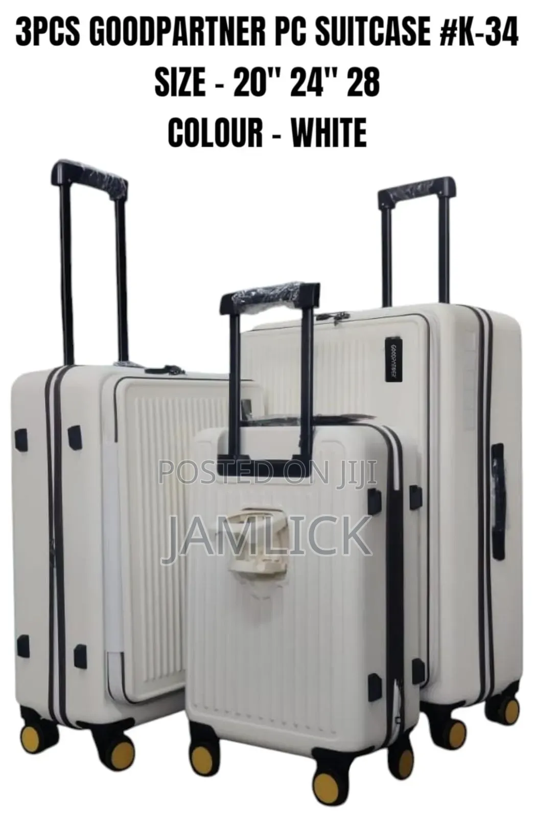 K34 3pcs PC Suitcases