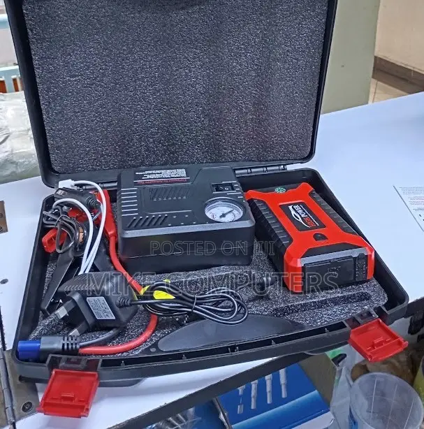 12V 99800mAh Car Jump Starter With Powerful Air Compressor