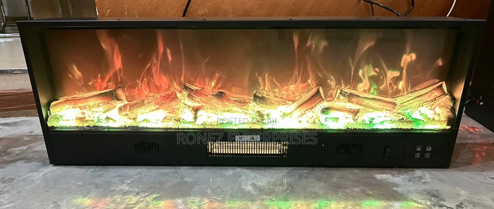 Fireplace 1 Meters by 50 Centimetres With Heat
