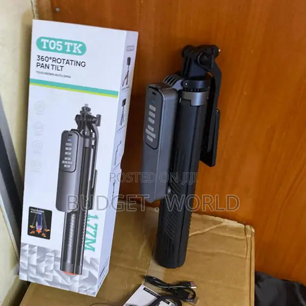 Universal T05 Portable 360° Rotating Smartphone Selfie Tripod