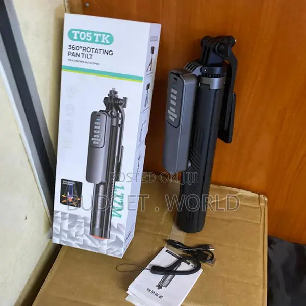 Flexible Positioning T05 Portable 360° Rotating Selfie Tripod