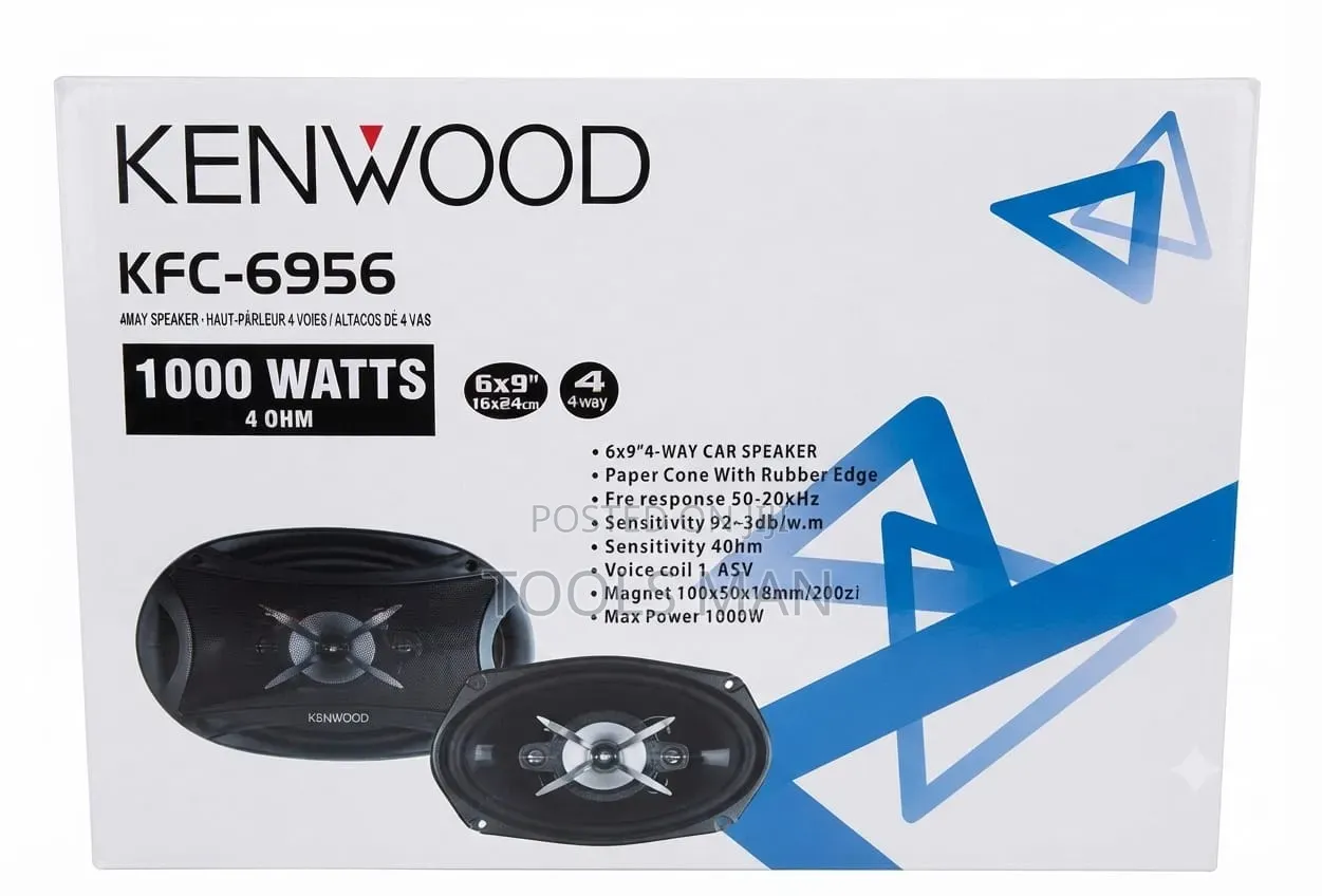 Kenwood 1000W 6x9 Car Speakers KFC-6956.