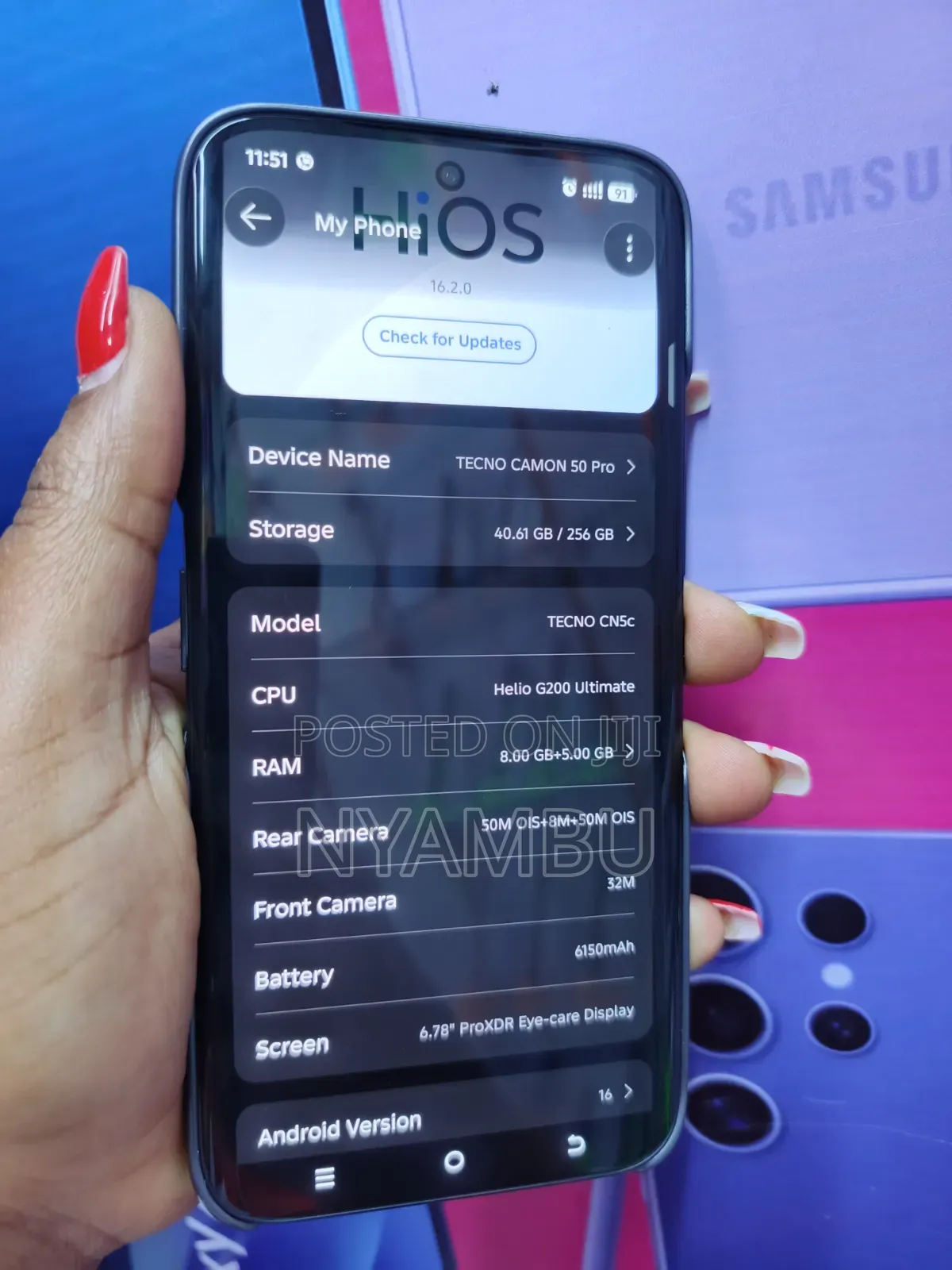 Tecno Camon 50 Pro 256 GB Gray