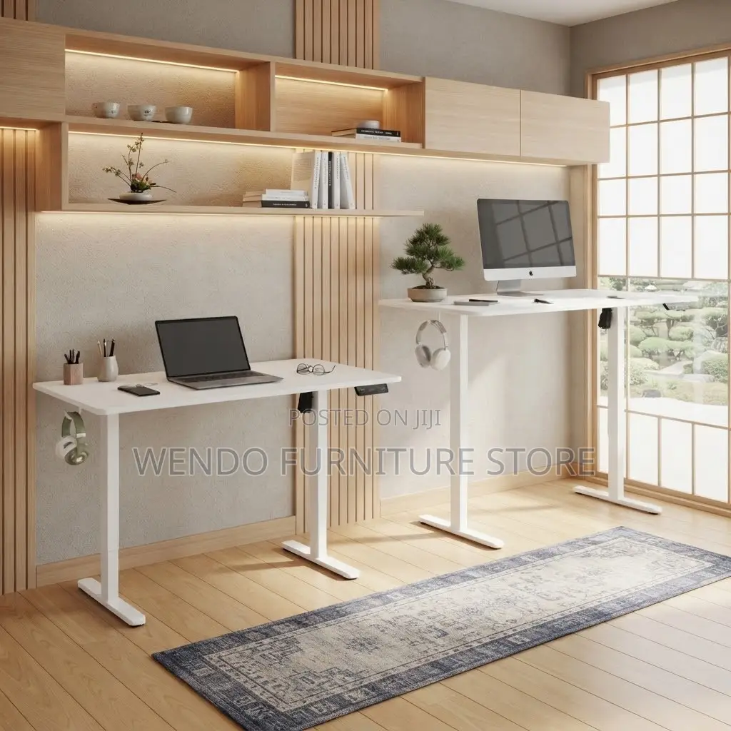 Office Desk; Urban 1200MM Adjustable Ergonomic Power Button Desk