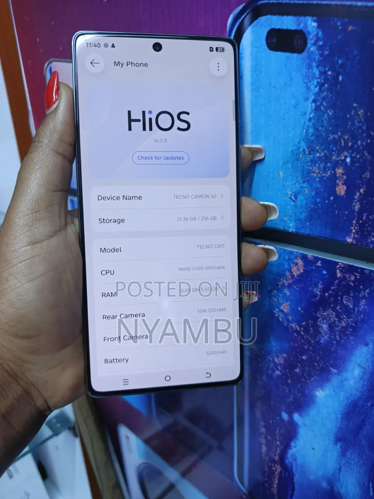 Tecno Camon 40 256 GB Green