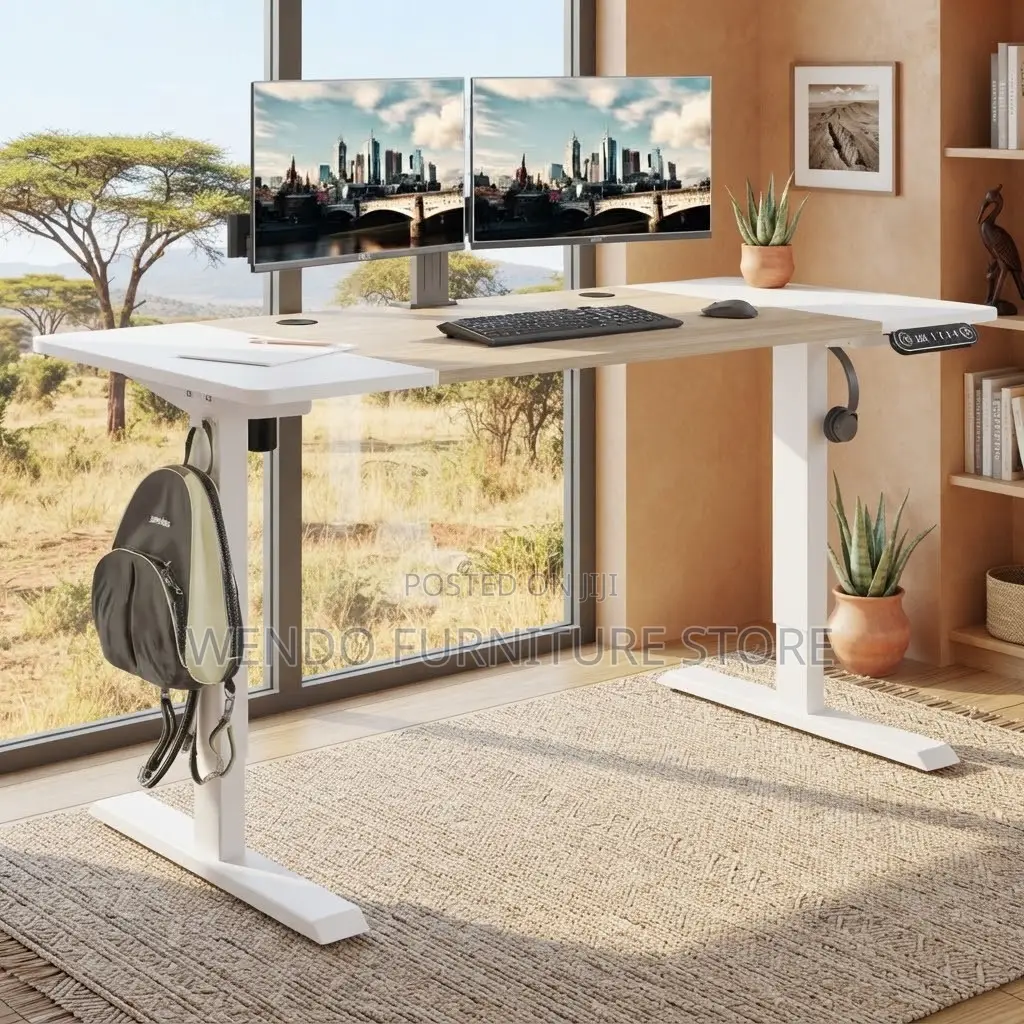 Office Desk; Urban 1200MM Adjustable Ergonomic Power Button Desk