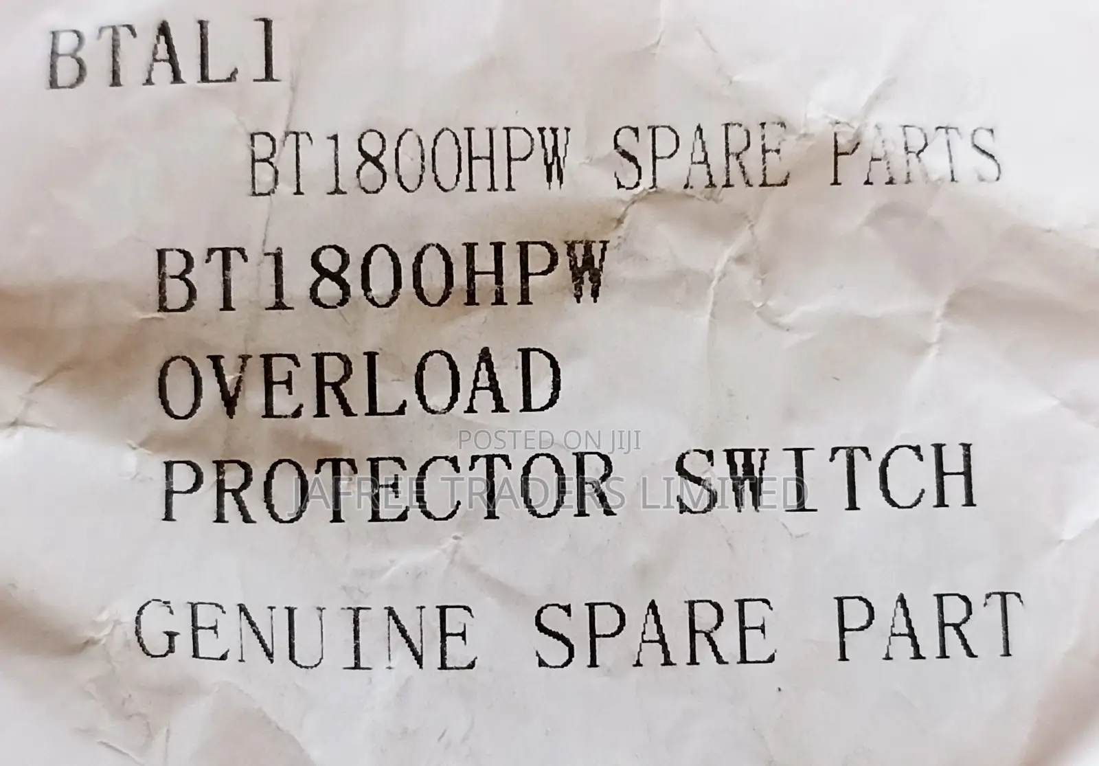 Overload Protector Switch
