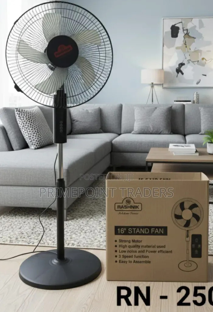 Rashnik Standing Fan With Remote Control