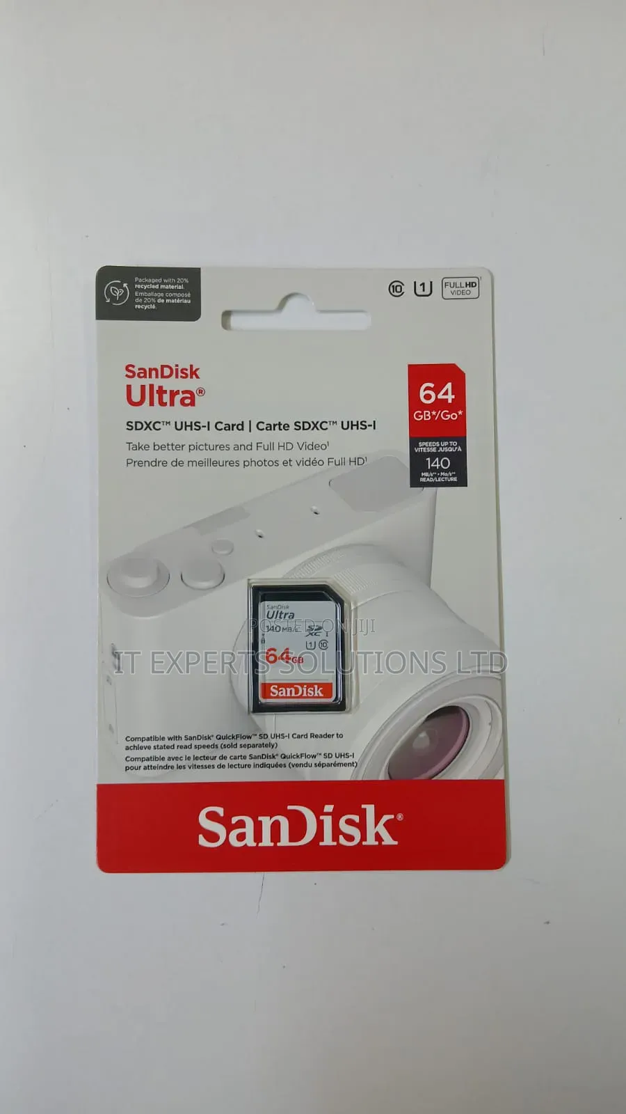 SanDisk Ultra SDXC UHS-I Card 140MBPS 64GB Class 10