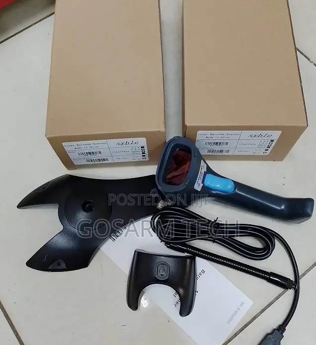 USB Connection XB-2055 Laser Barcode Scanner – Plug-and-Play USB Reade