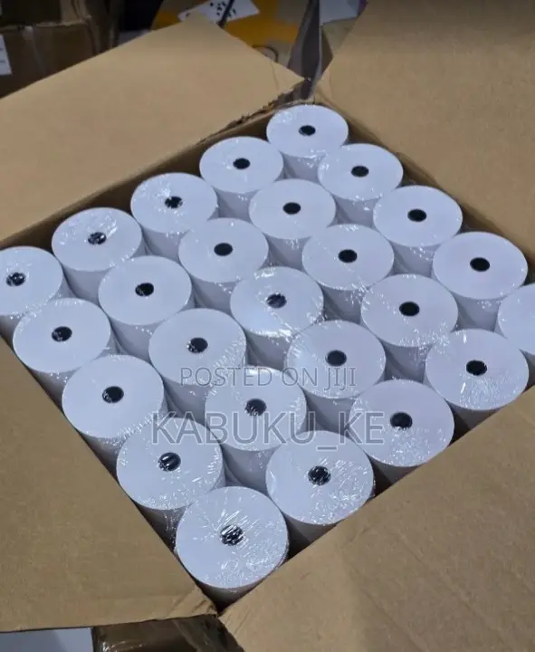 Full Carton of 50 Thermal Receipt Rolls (80mm X 80mm X 13mm)