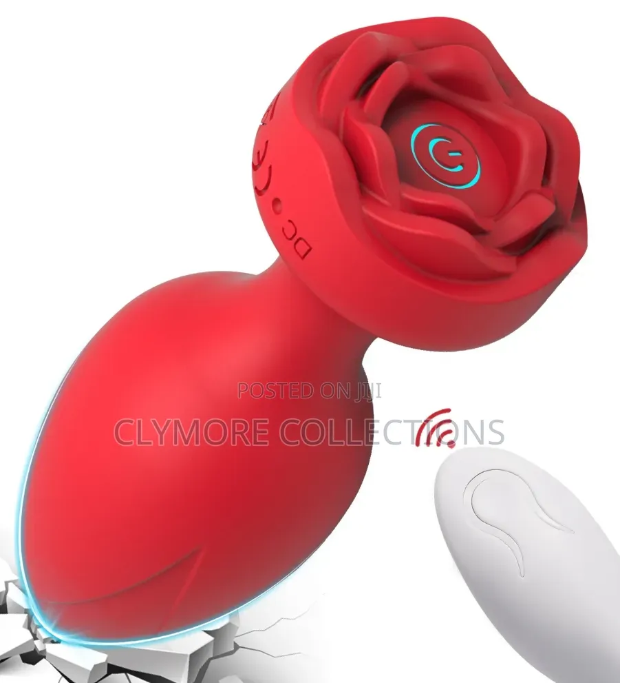 Remote Control Rose Anal Vibrator & Prostate Massager for Men & Women