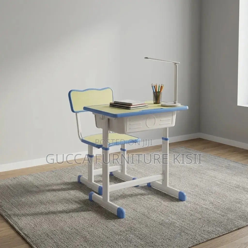 Kids Furniture; Vibrant Ergonomic Children Study Desk and Chair